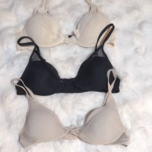 Pepper Classic All You Bra Set - Nude And Black (Lace is Sold)